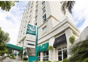 HOTEL QUALITY BATEL CURITIBA <br>⭐⭐⭐ SUPERIOR <br>Distância do hotel para o <br>Viasoft Experience - 6,9 Km